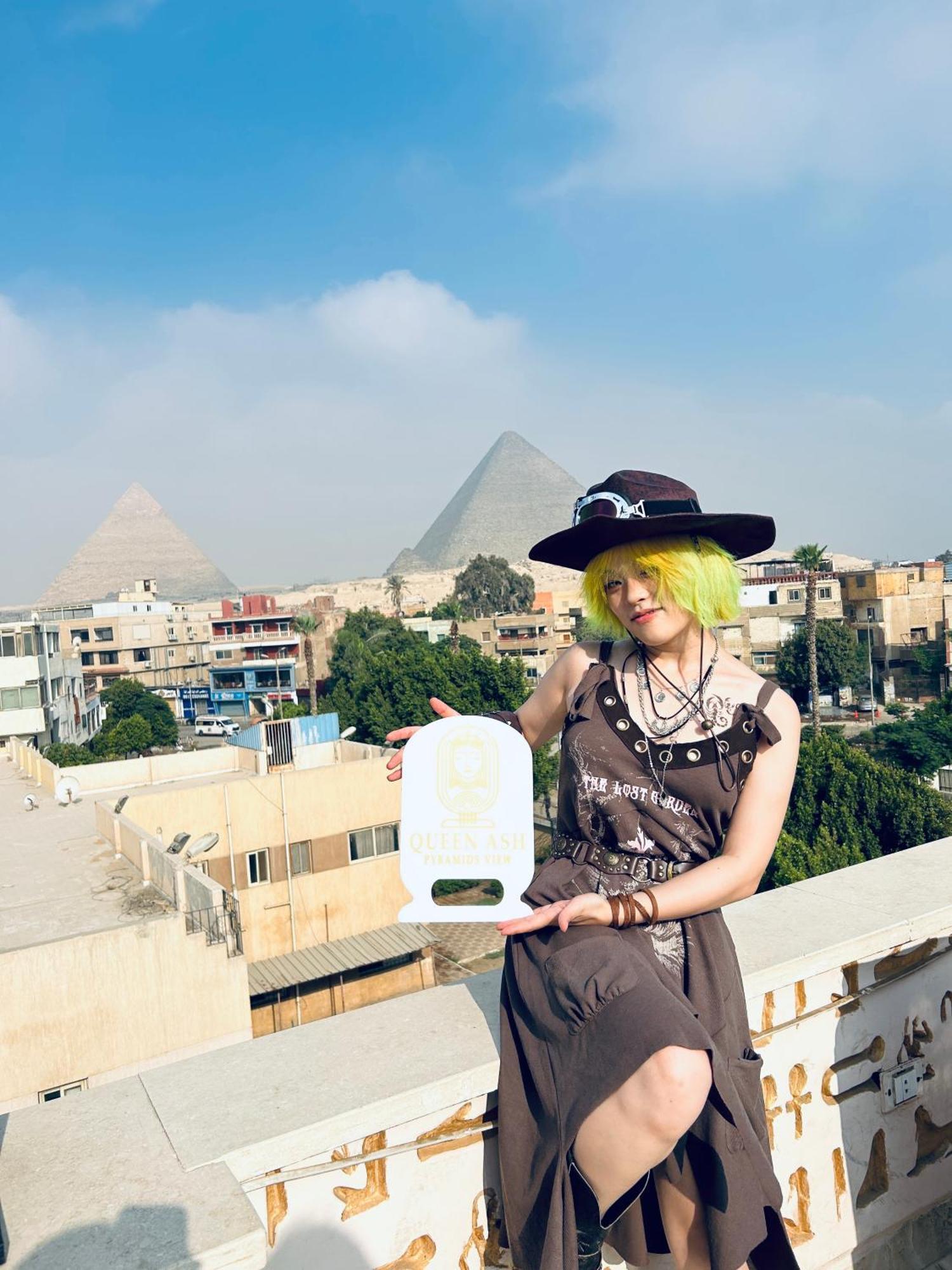 Queen Ash Pyramid View Inn Kafrat al Jabal Exterior photo